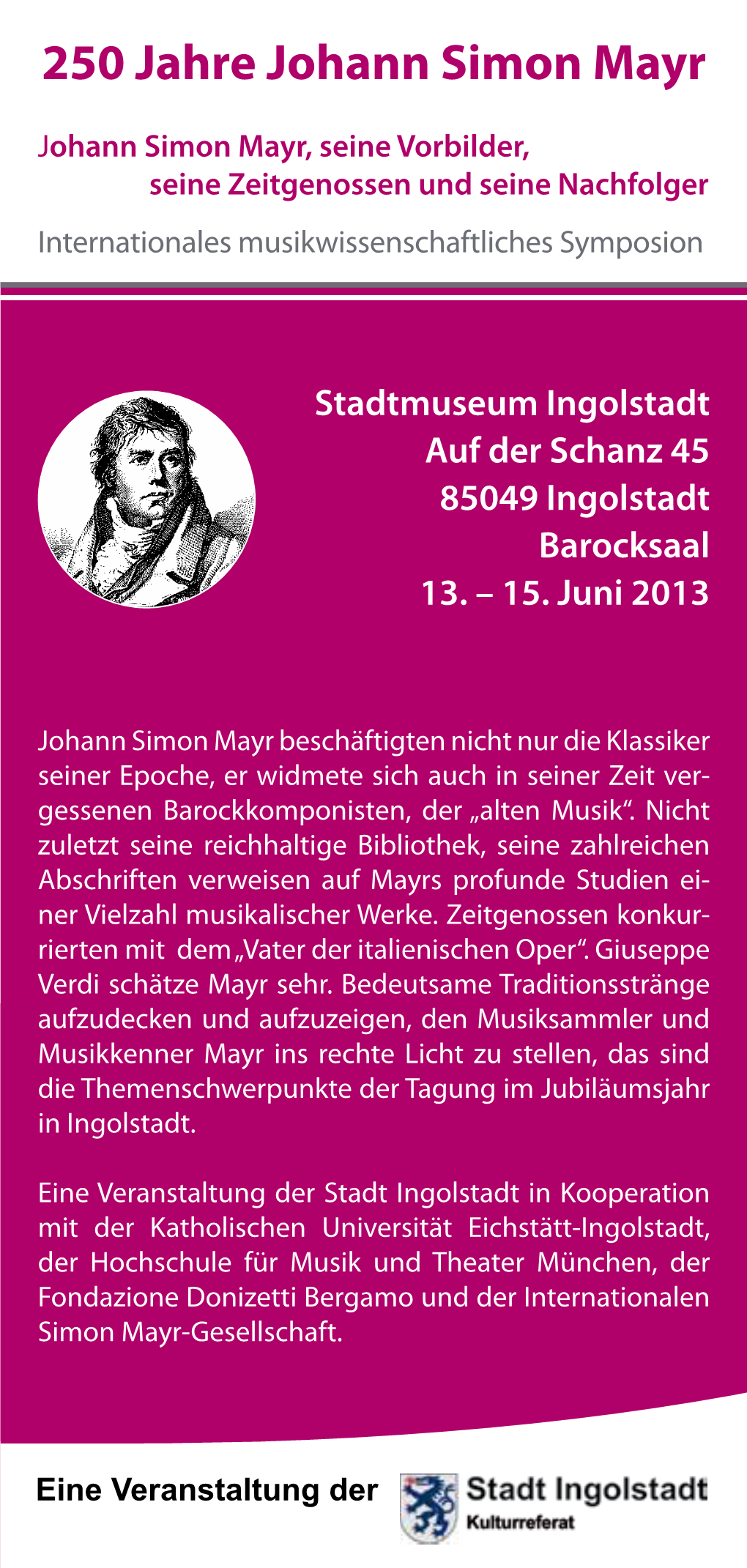 250 Jahre Johann Simon Mayr