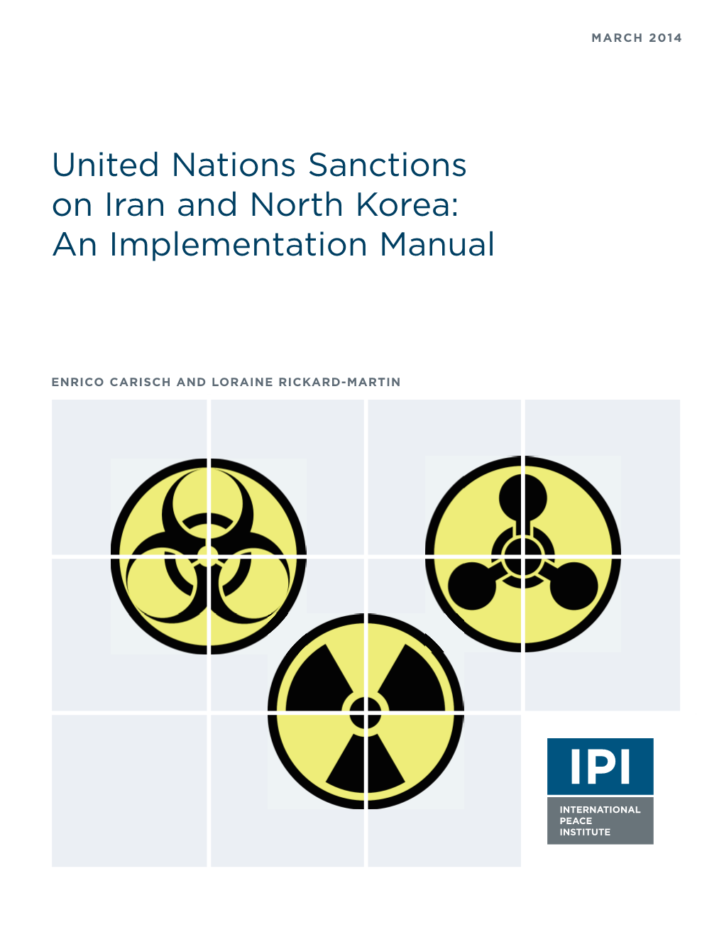 United Nations Sanctions on Iran and North Korea: an Implementation Manual