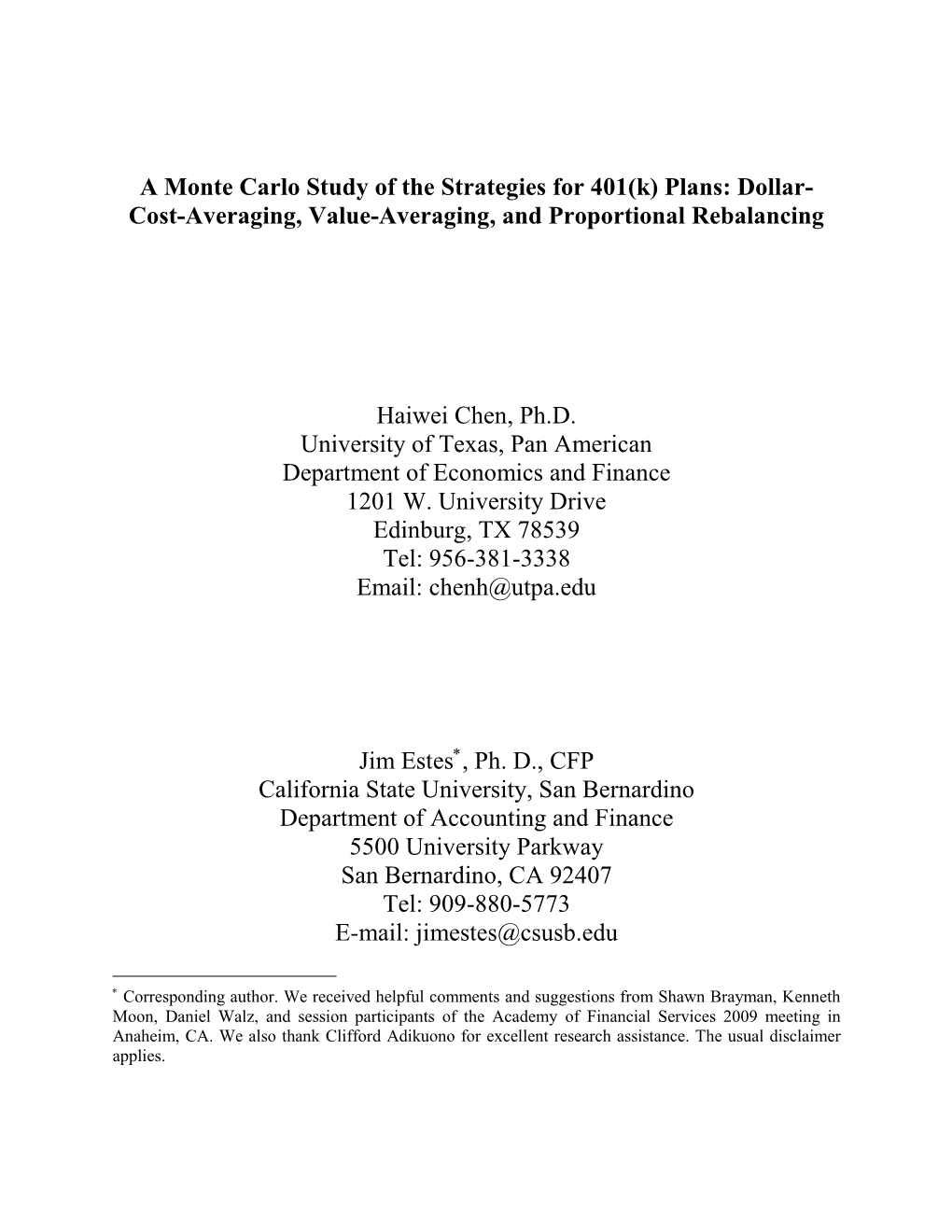 Augmented Dollar-Cost-Averaging