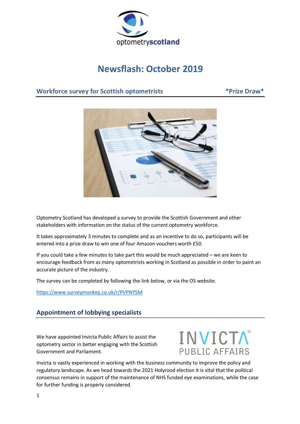 Newsflash: October 2019