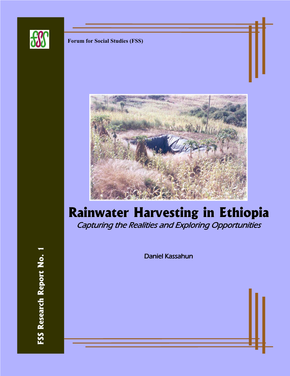 Rainwater Harvesting in Ethiopiaa