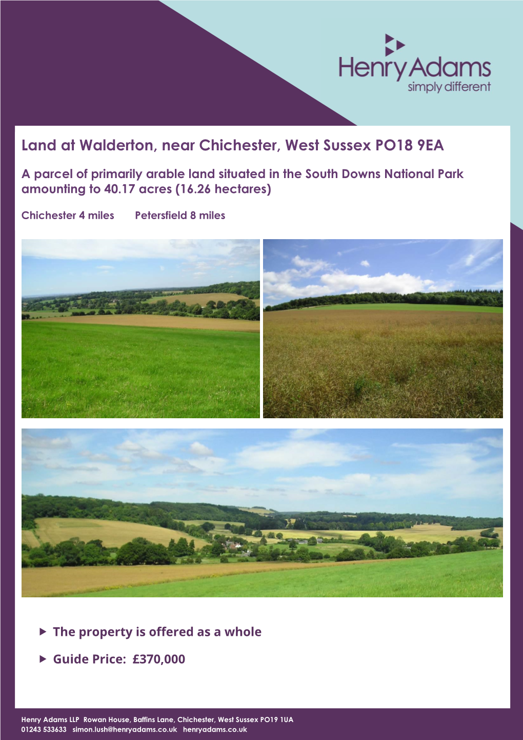 Land at Walderton, Near Chichester, West Sussex PO18 9EA