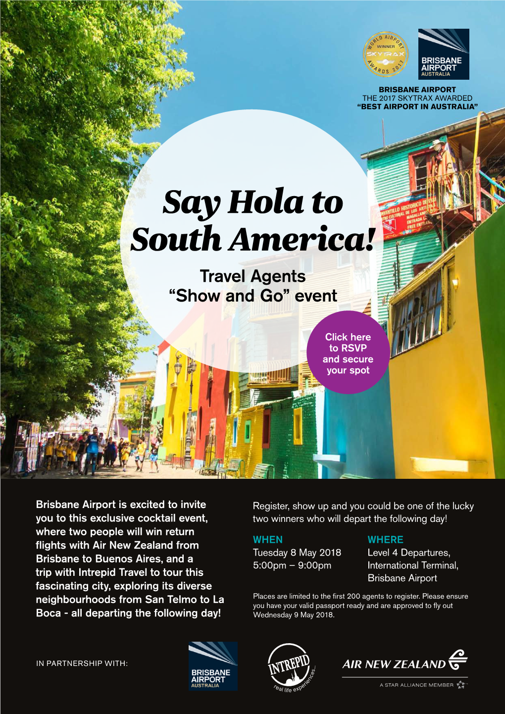 Say Hola to South America! Travel Agents “Show and Go” Event