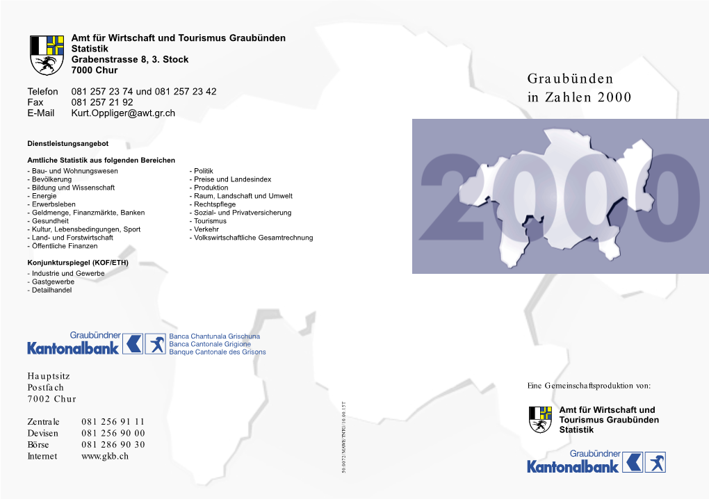 Graubünden in Zahlen 2000