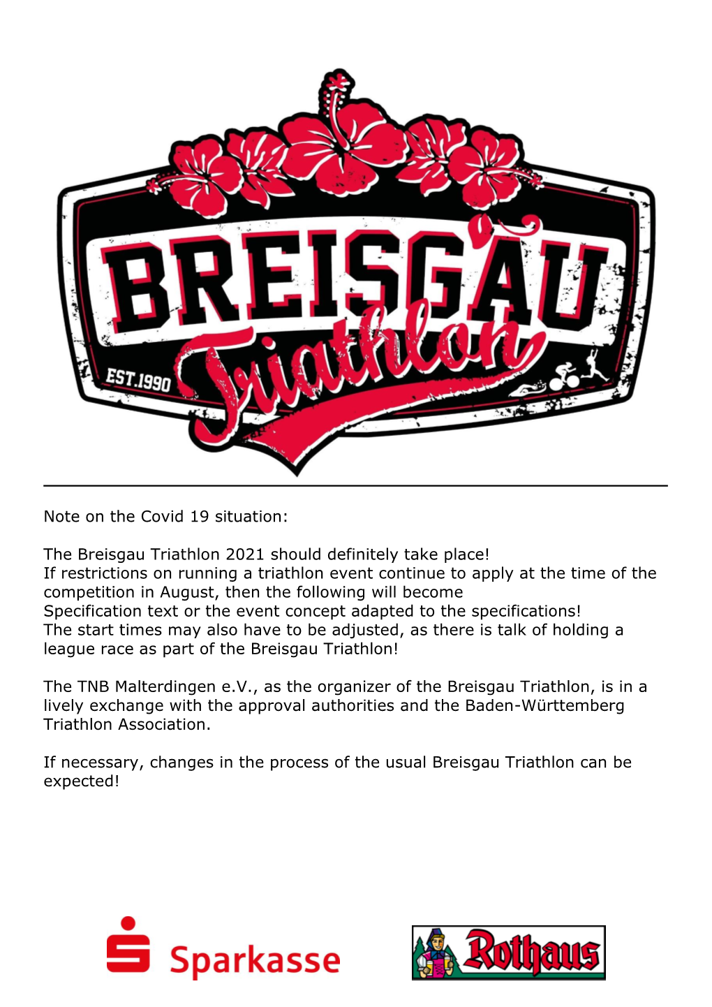 The Breisgau Triathlon 2021 Should Definitely Take Place! If Restrictions