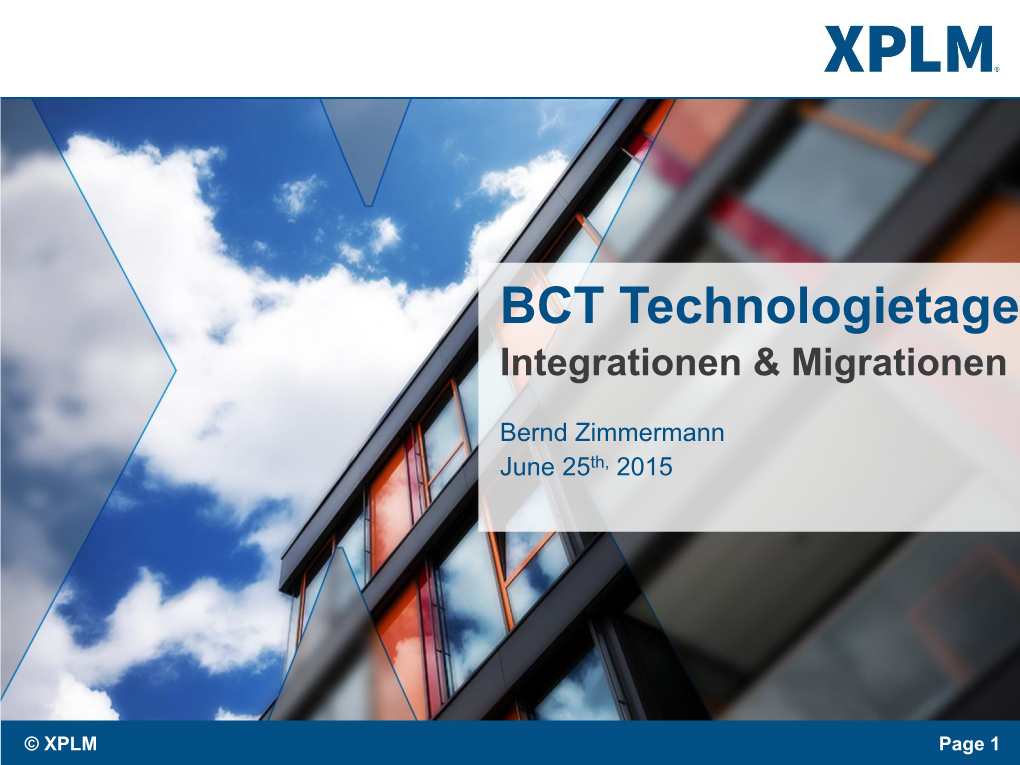 BCT Technologietage Integrationen & Migrationen