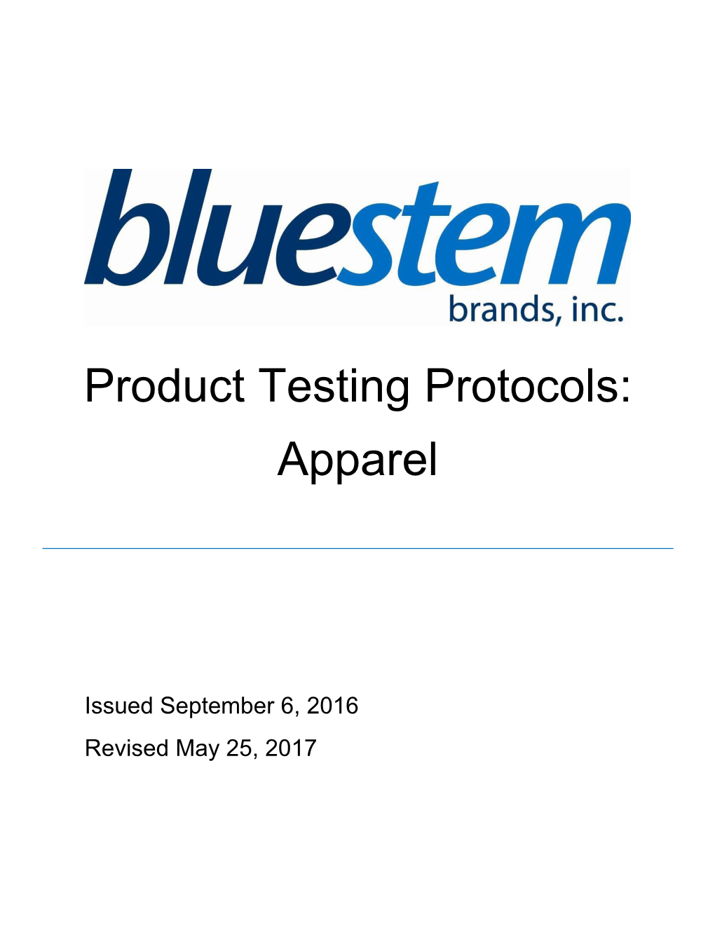 Product Testing Protocols: Apparel