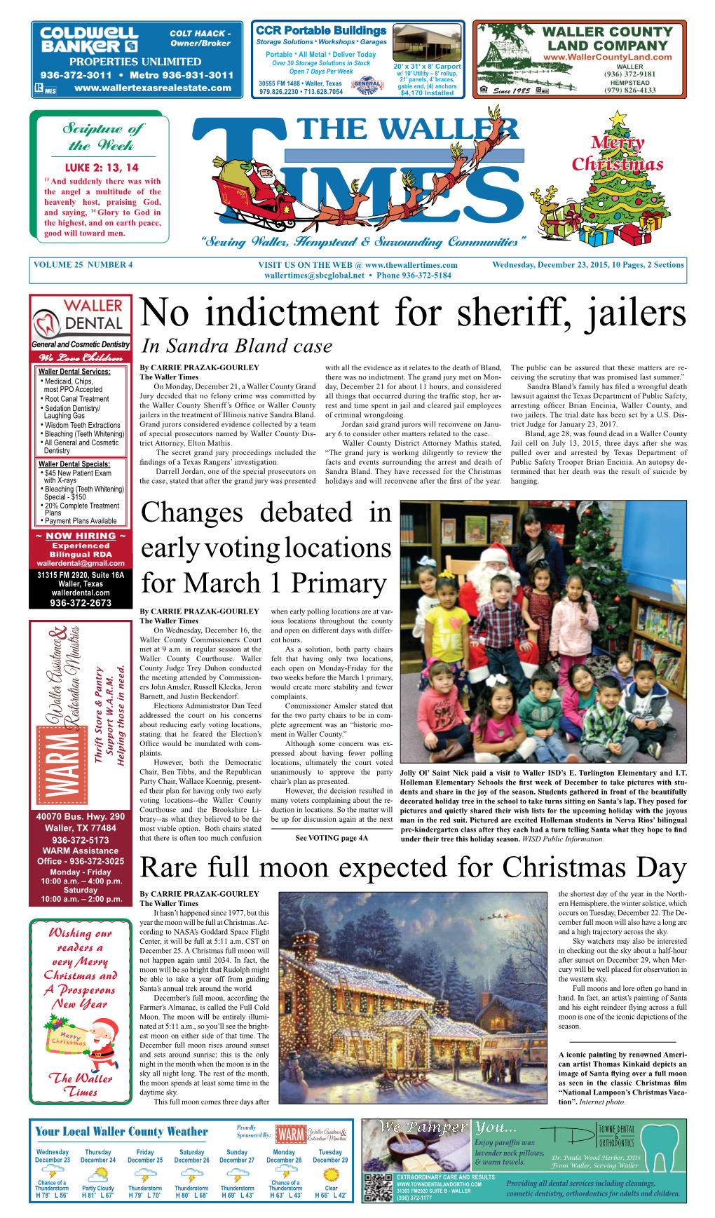 No Indictment for Sheriff, Jailers