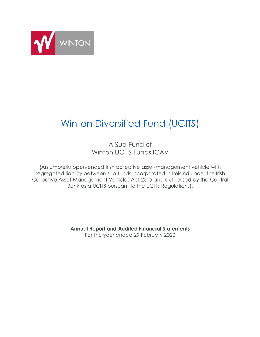 Winton Diversified Fund (UCITS)