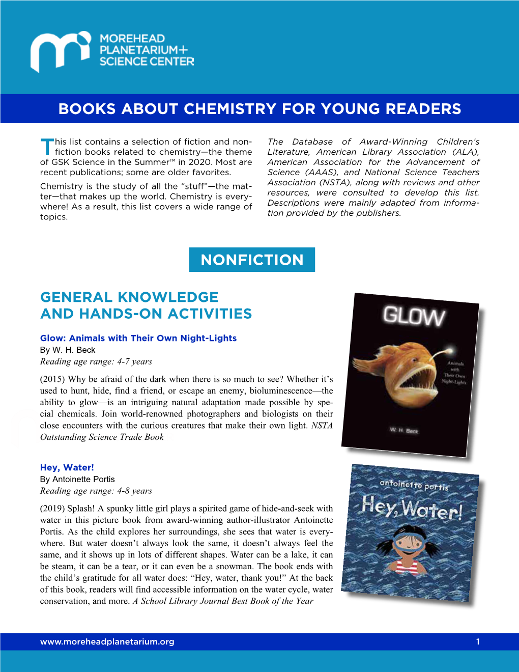Books About Chemistry for Young Readers Nonfiction
