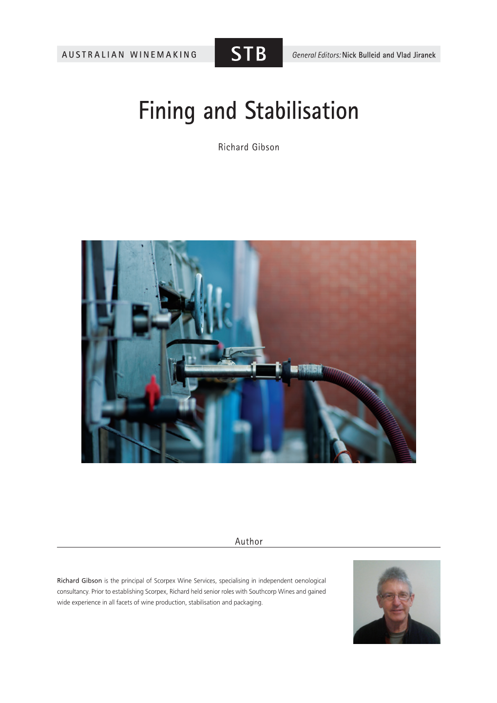 Fining and Stabilisation