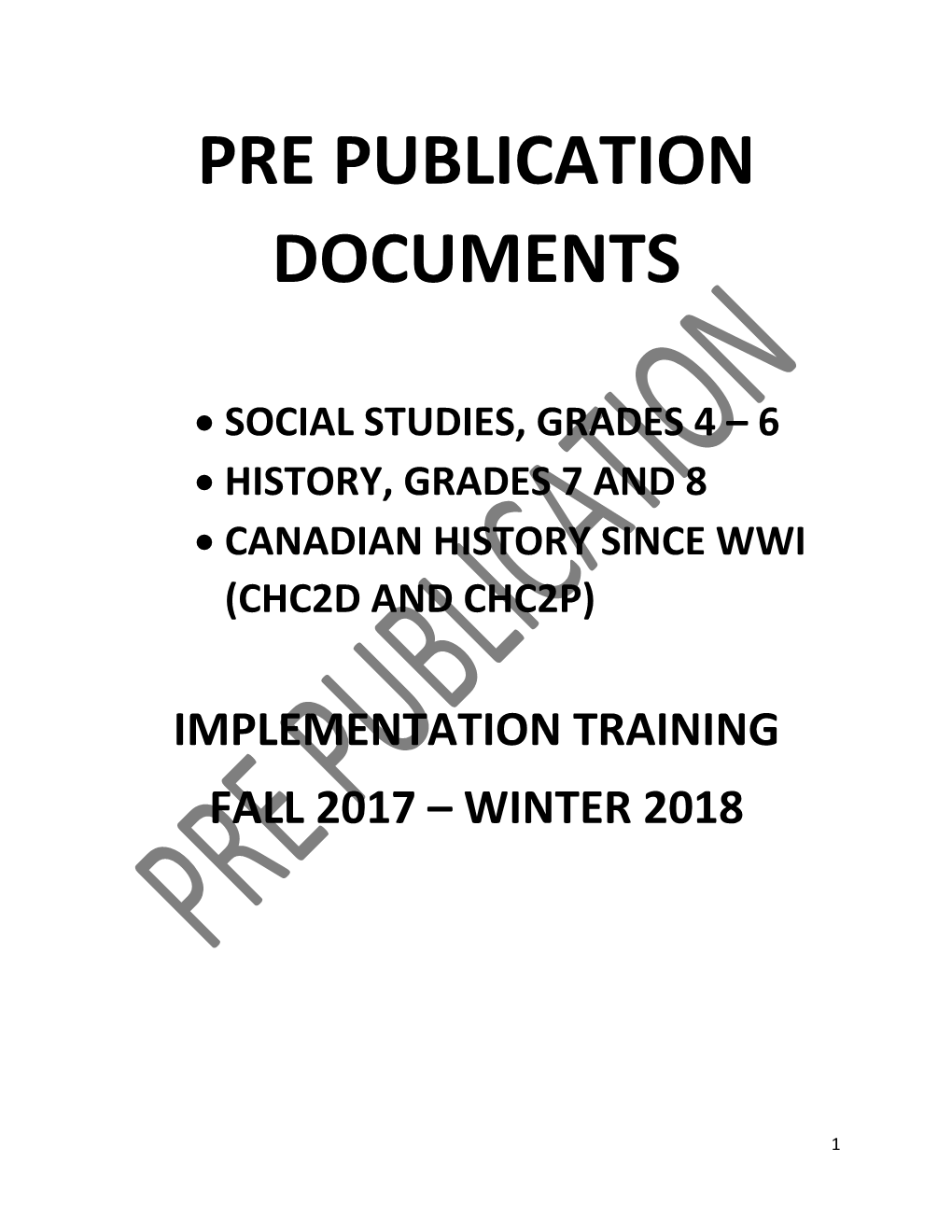 Pre Publication Documents