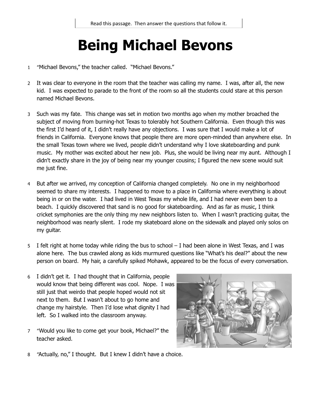 1 Michael Bevons, the Teacher Called. Michael Bevons