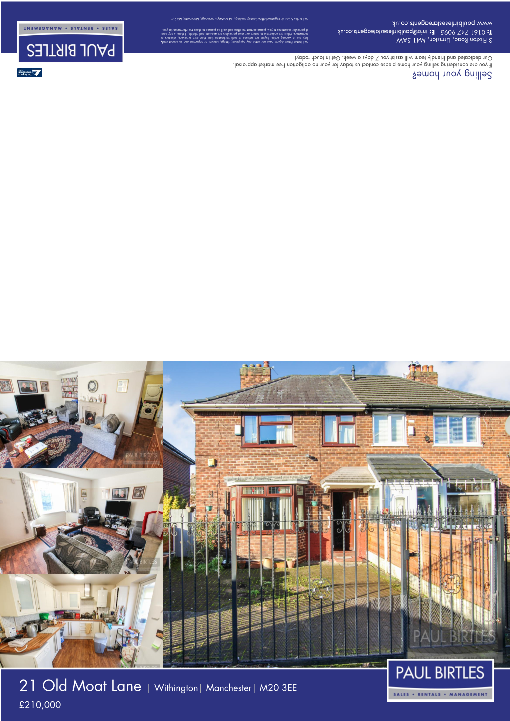 21 Old Moat Lane | Withington| Manchester| M20 3EE £210,000