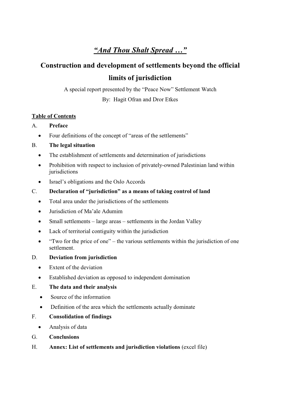 Building Settlements on Private Palestinian Property