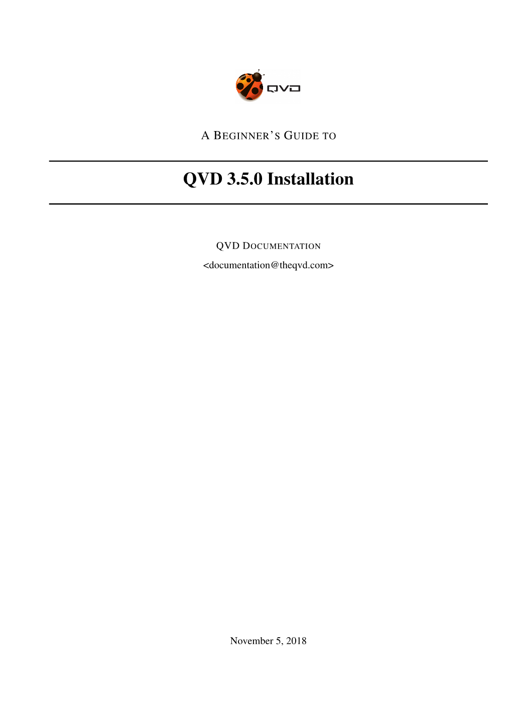 QVD 3.5.0 Installation Guide I