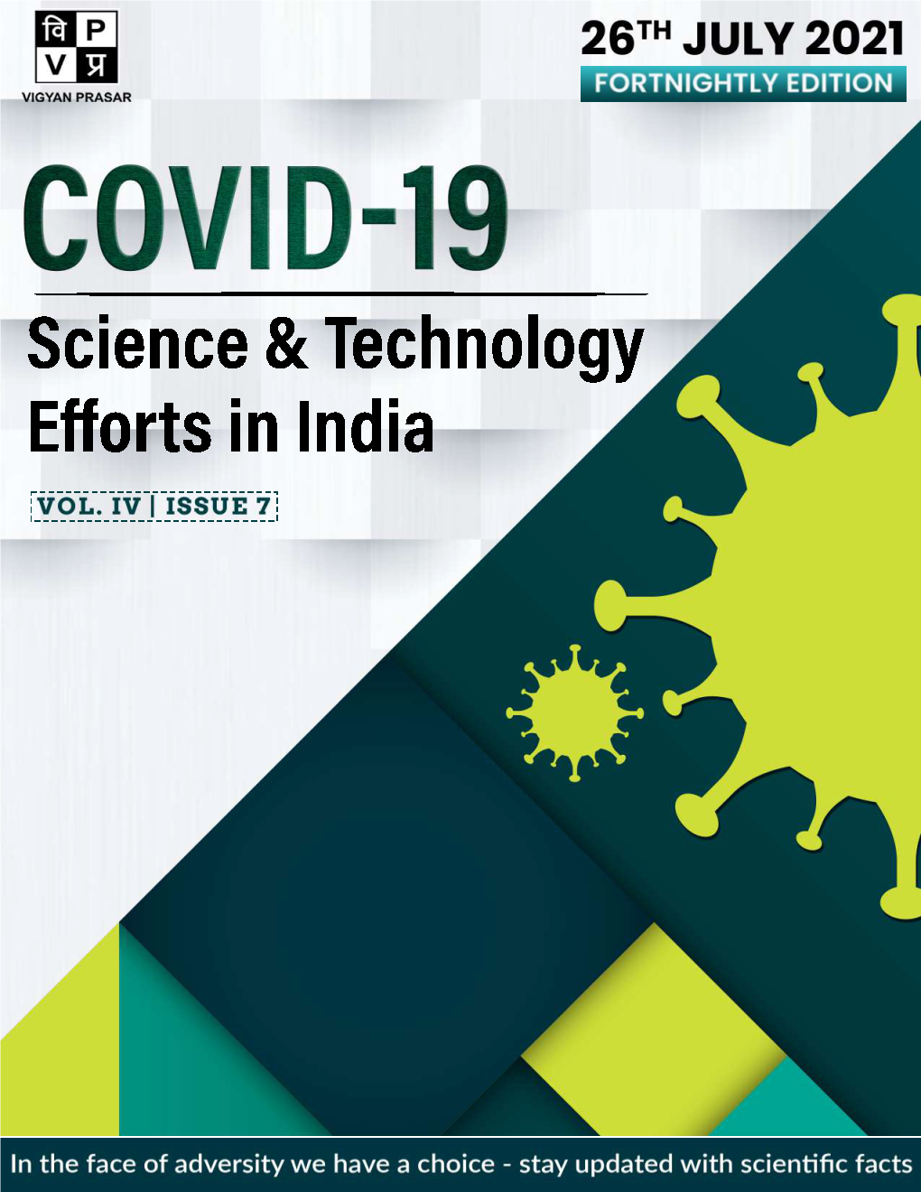 COVID-19 S&T Efforts in India 26 Jul 2021.Pdf