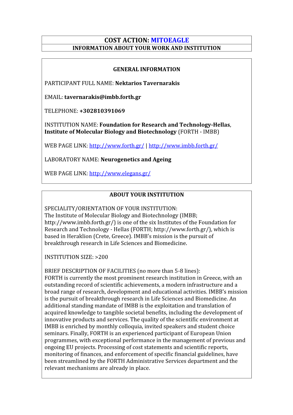 Cost Action: Proteostasis