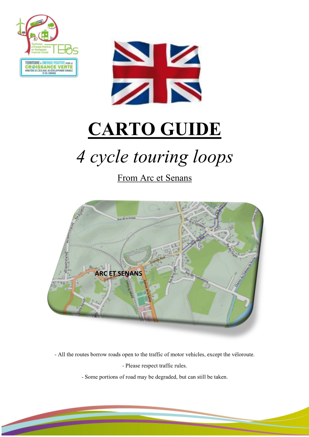 CARTO GUIDE 4 Cycle Touring Loops from Arc Et Senans