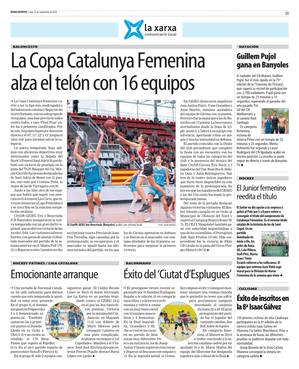 La Copa Catalunya Femenina Alza El Telón Con 16 Equipos