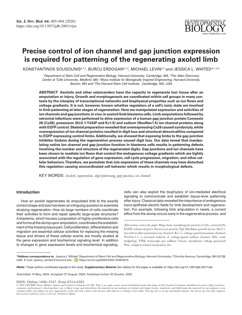 Precise Control of Ion Channel and Gap Junction Expression Is Required For