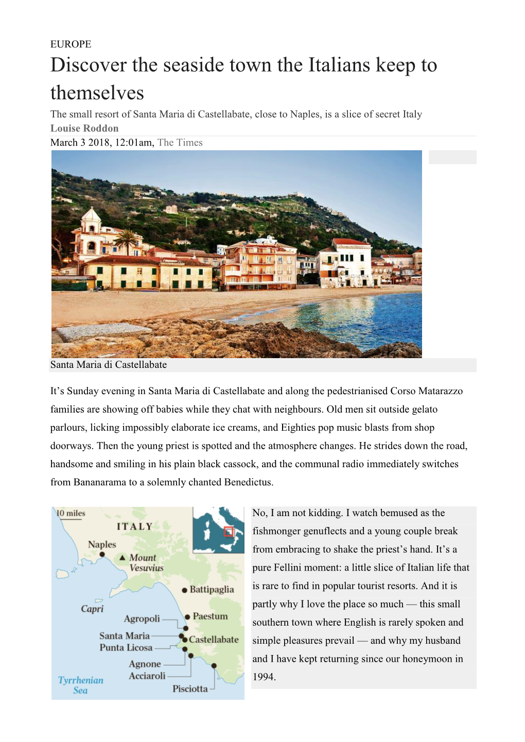 Discover the Seaside Town the Italians Keep to Themselves