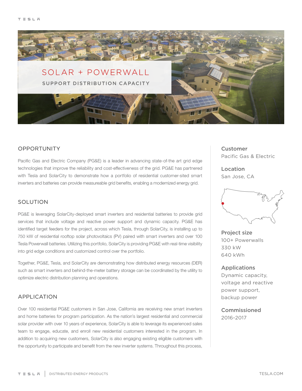 Solar + Powerwall Support Distribution Capacity