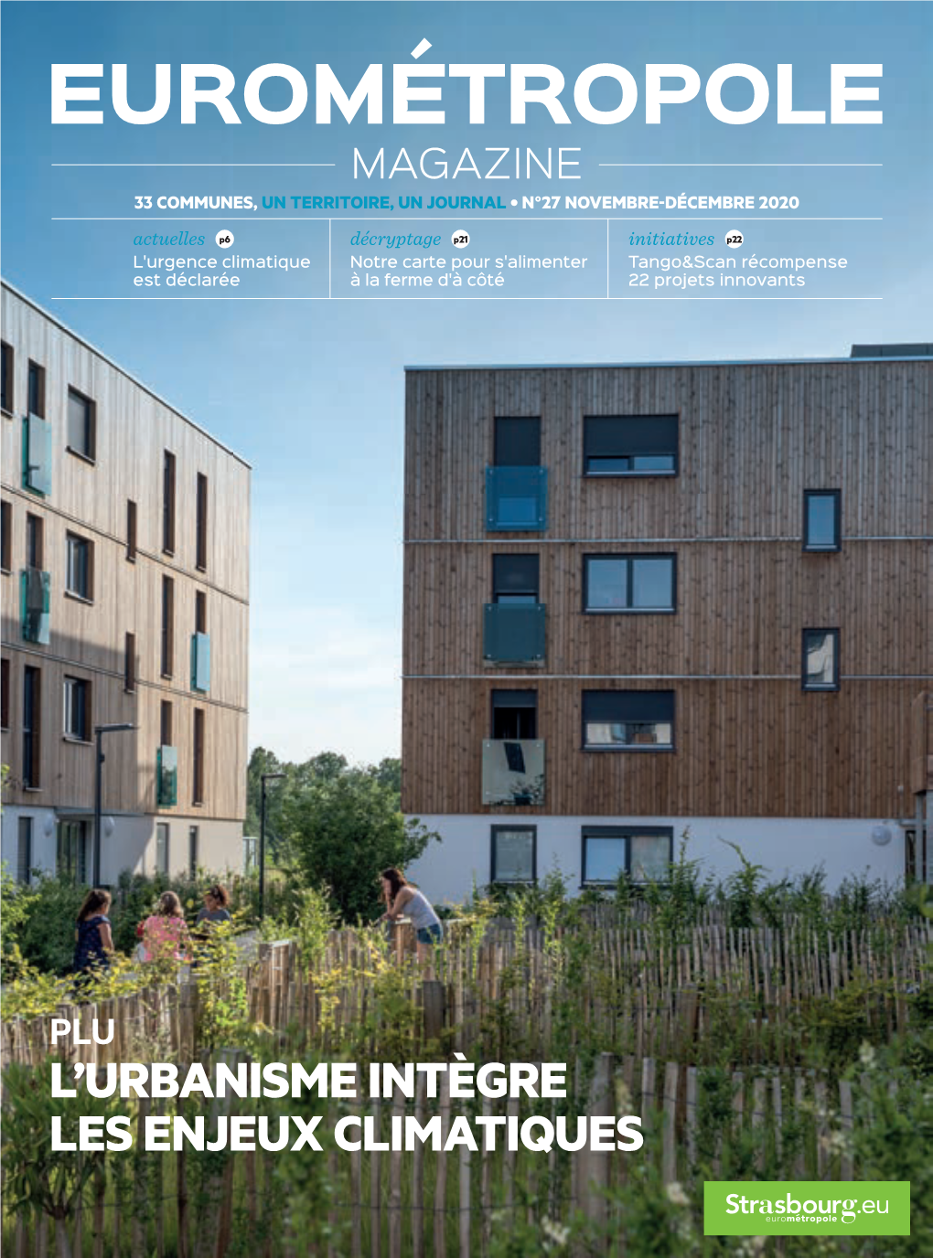 Eurométropole Magazine 33 Communes, Un Territoire, Un Journal � N°27 Novembre-Décembre 2020