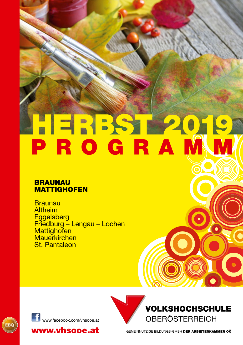 Herbst 2019 Bitte VHS-Ort Und Adresse Eintragen! Postleitzahl Ort Programm