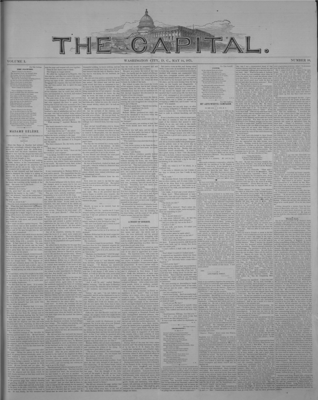 VOLUME H WASHINGTON CITY, D. C., MAY 14, 1871. NUMBER 10