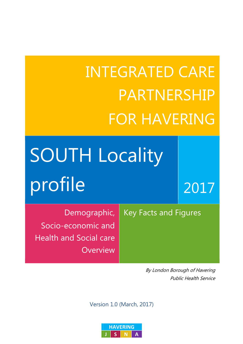 SOUTH Locality Profile 2017