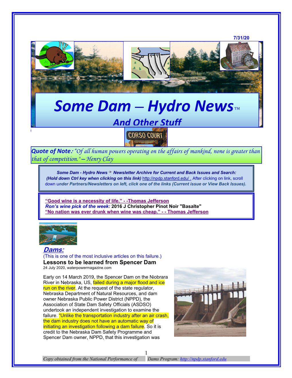 Some Dam – Hydro Newstm