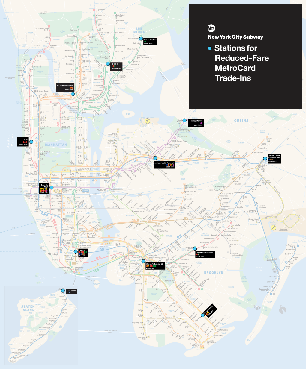 Reduced Fare Metrocard Transactions Map 10 6