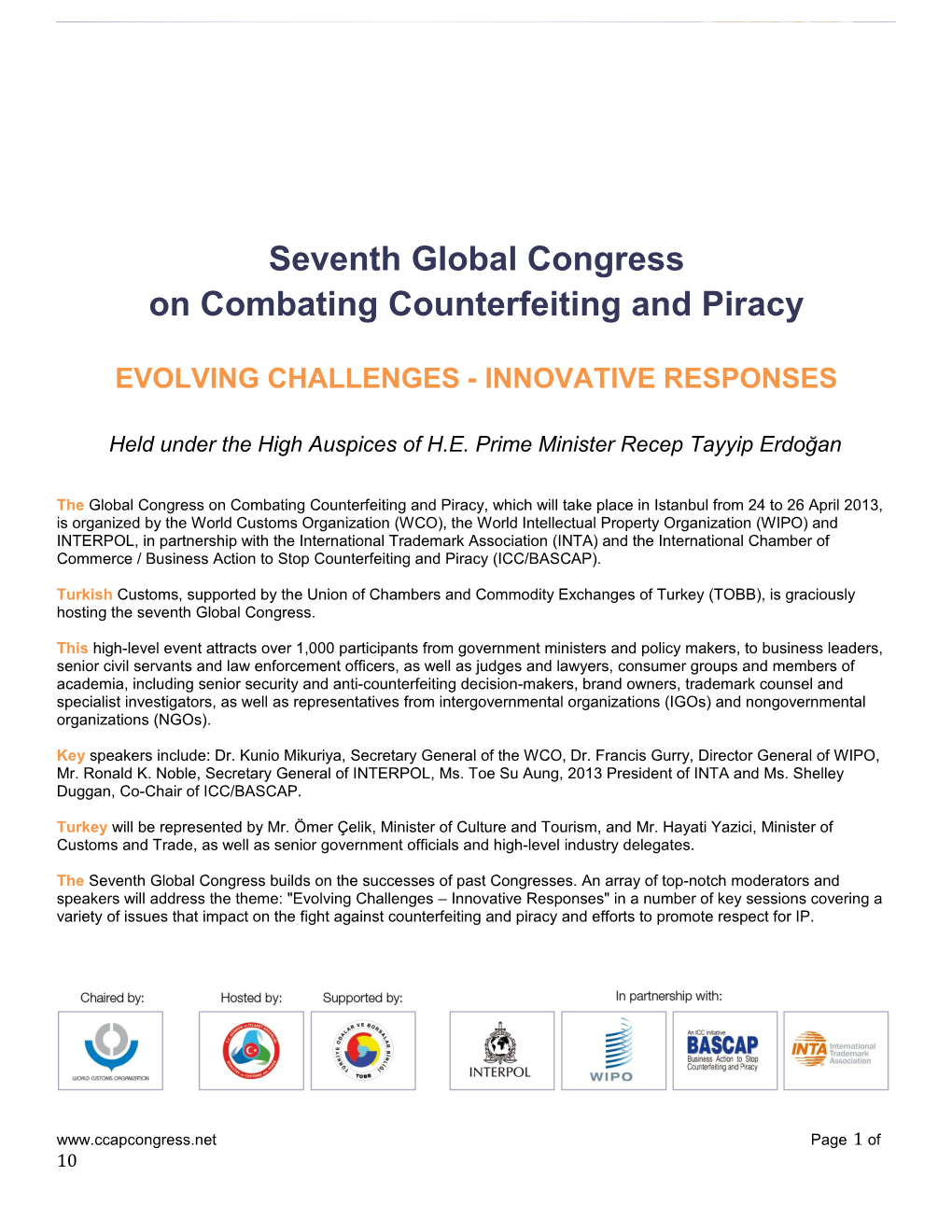 On Combating Counterfeiting and Piracy