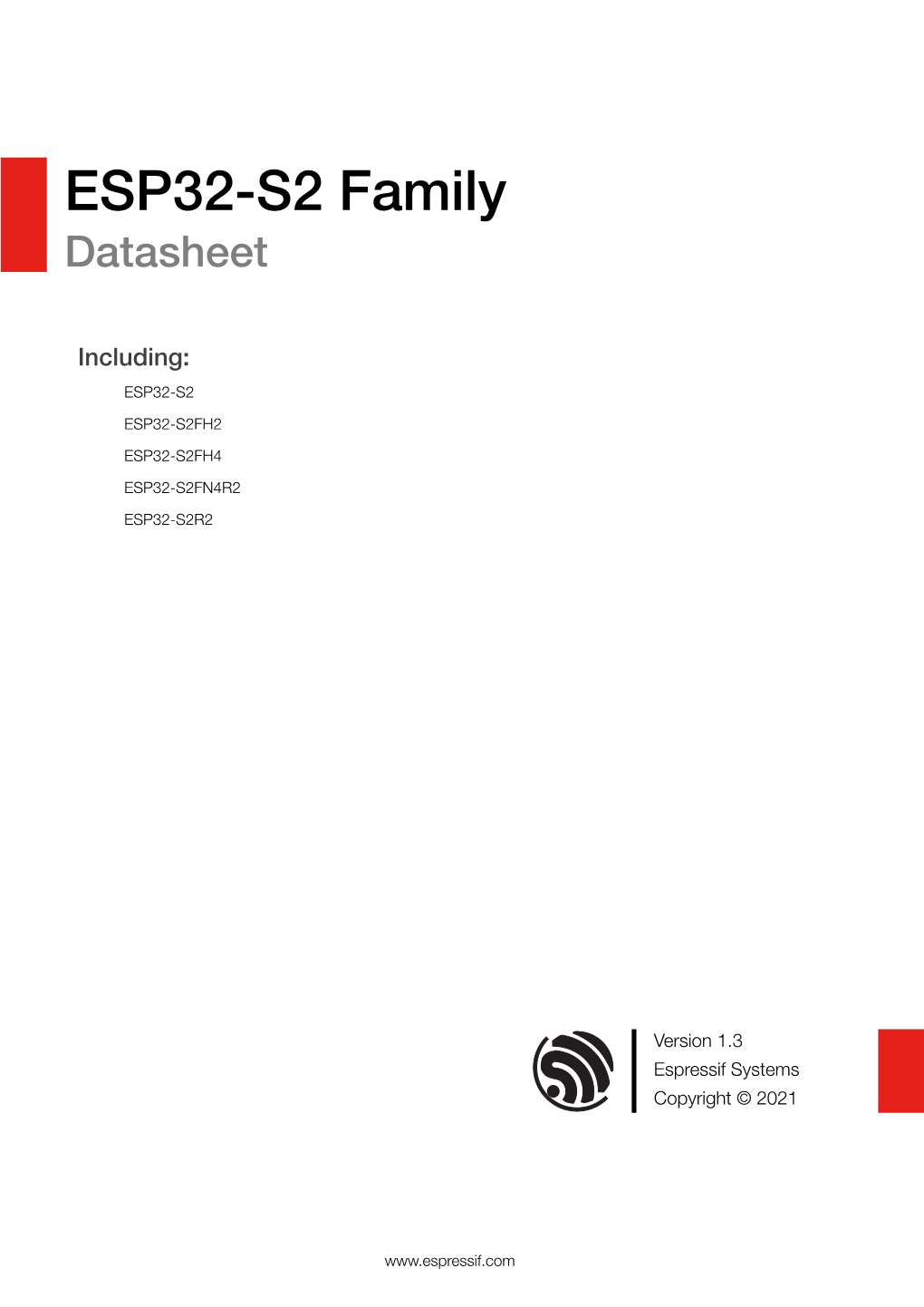 ESP32-S2 Family Datasheet
