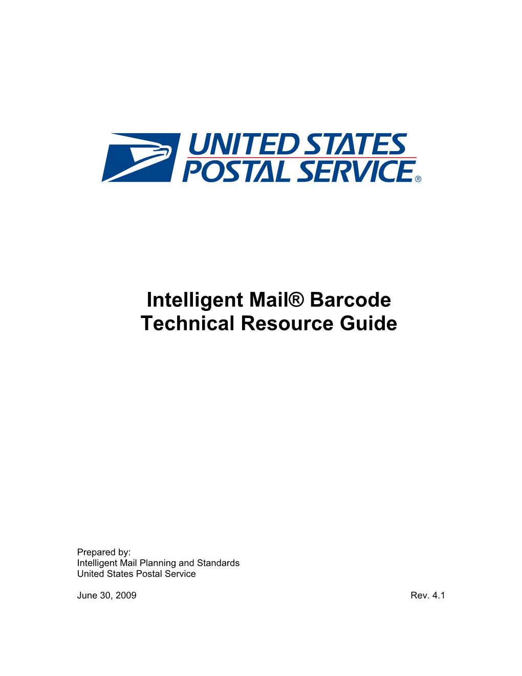 Intelligent Mail Barcode Technical Resource Guide