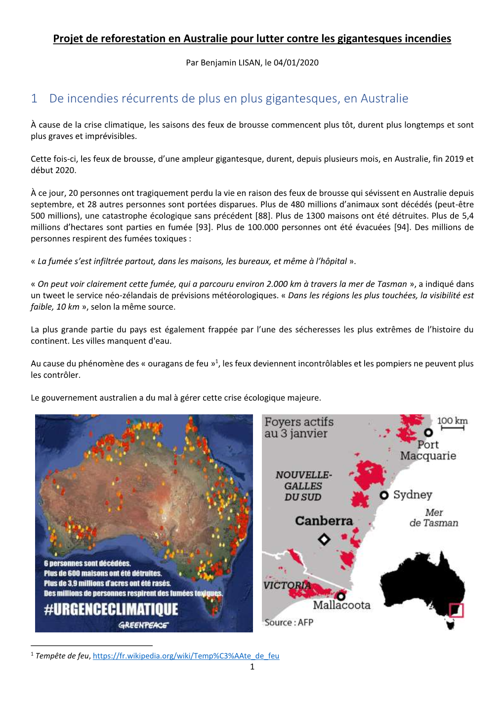 1 De Incendies Récurrents De Plus En Plus Gigantesques, En Australie