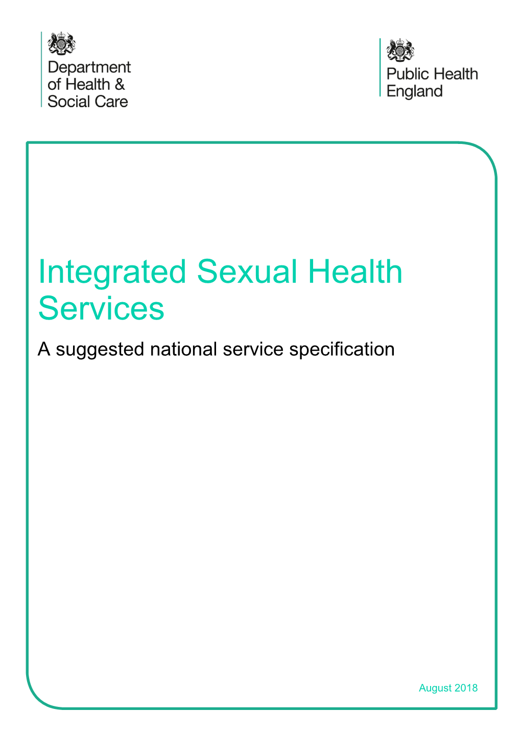 National Service Specification for Integrated Sexual Health