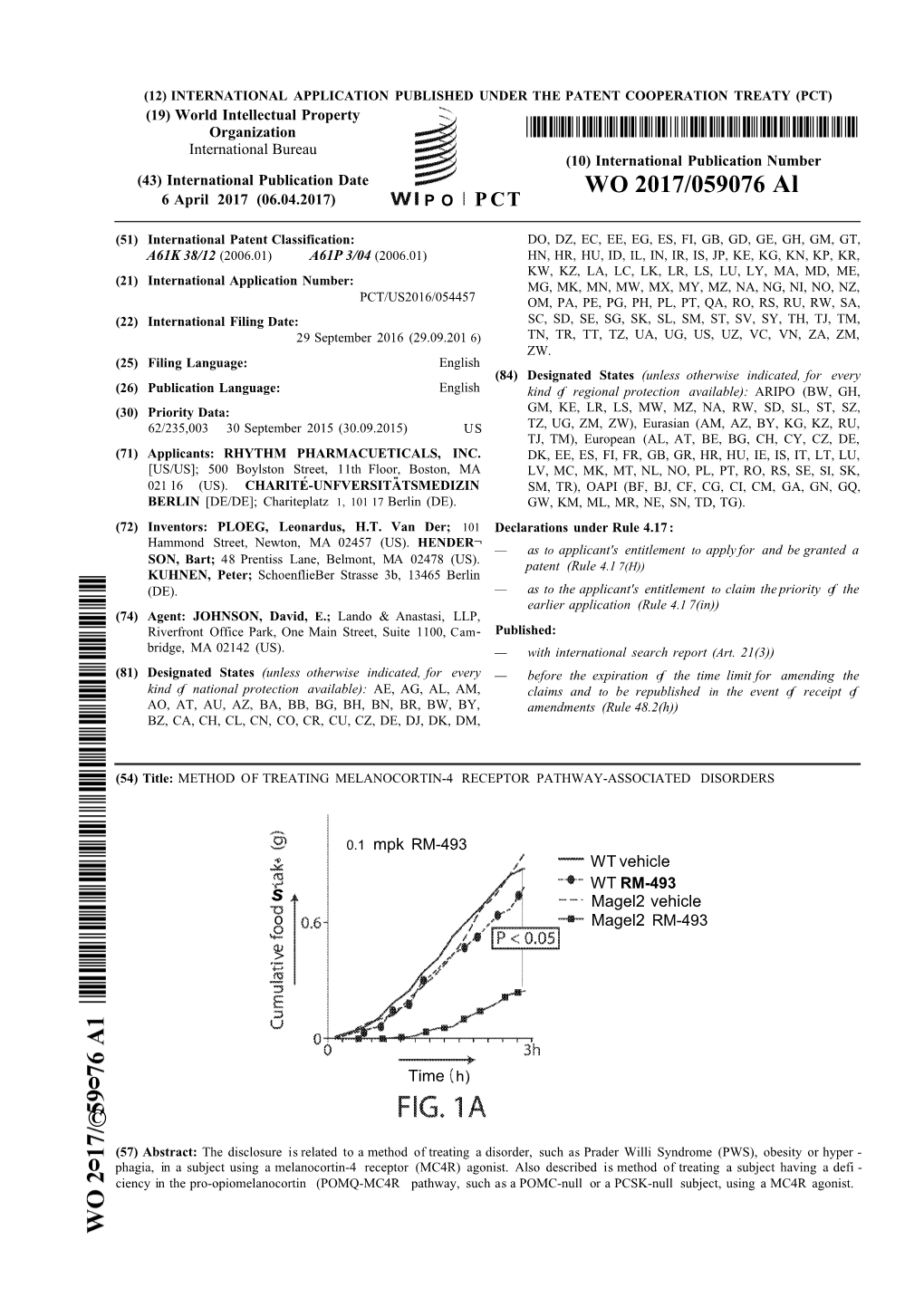WO 2017/059076 Al 6 April 2017 (06.04.2017) P O P CT