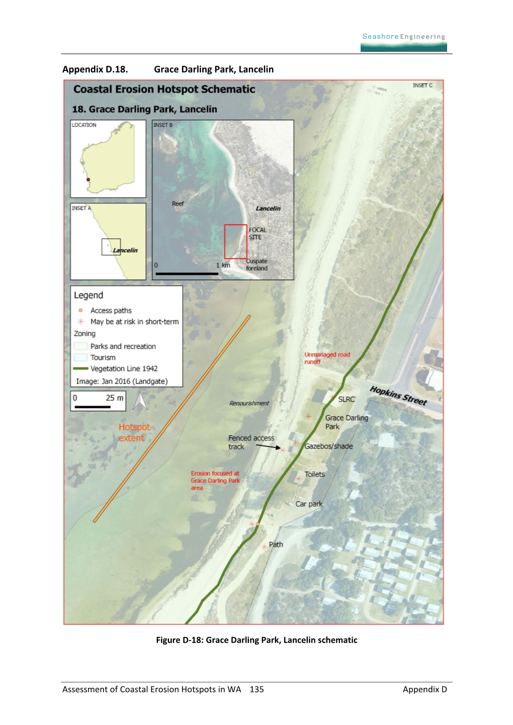 Assessment of Coastal Erosion Hotspots in WA 135 Appendix D This Hotspot Profile Must Be Read in Conjunction with the Disclaimer on P.78 on the Cover of Appendix D