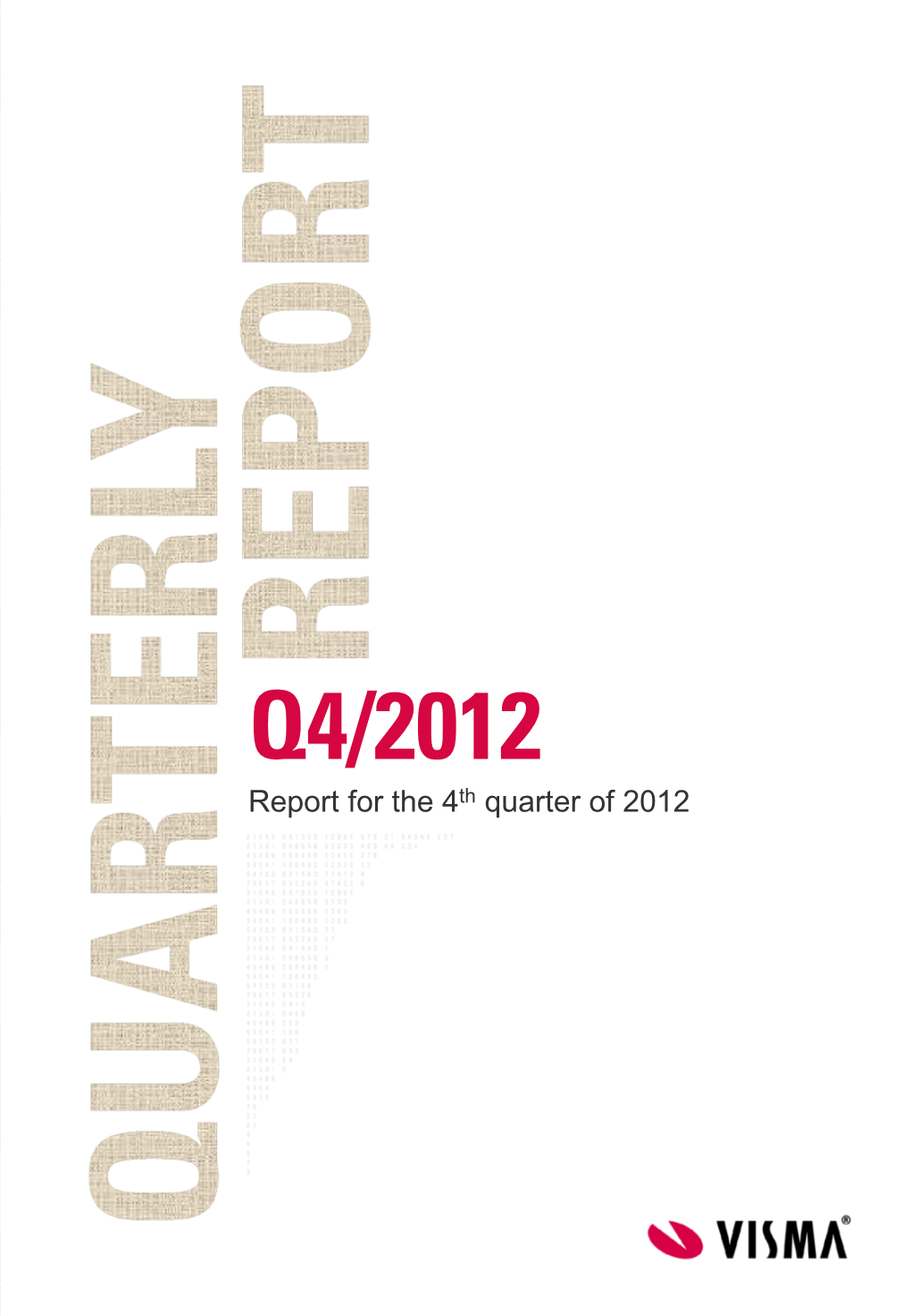 Visma Q4 Report, 2012