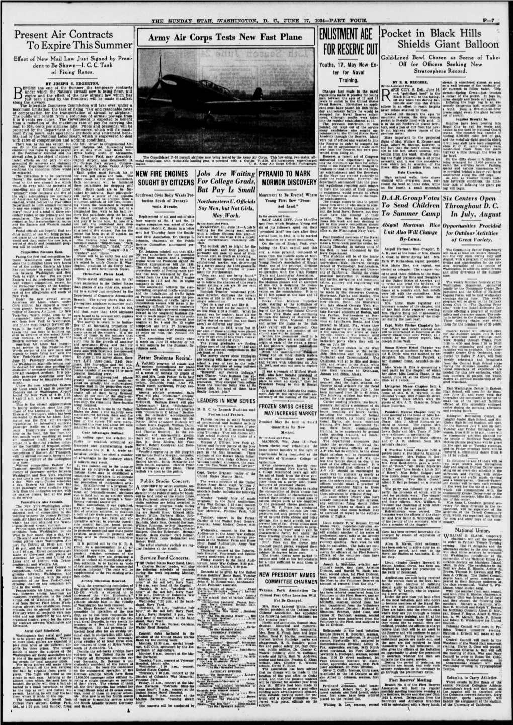 Evening Star. (Washington, DC). 1934-06-17 [P F-7]