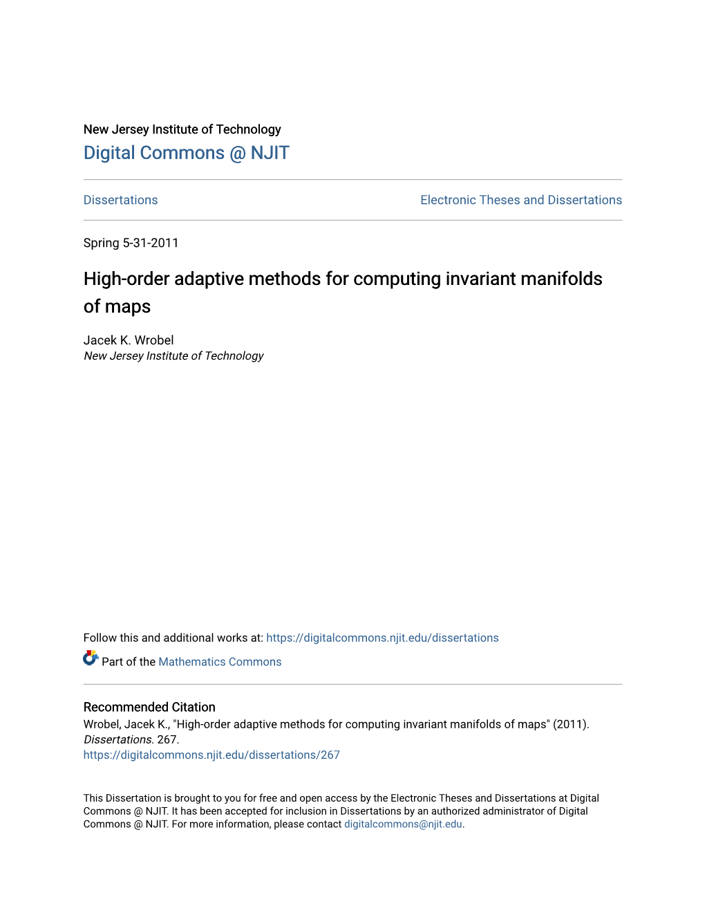 High-Order Adaptive Methods for Computing Invariant Manifolds of Maps