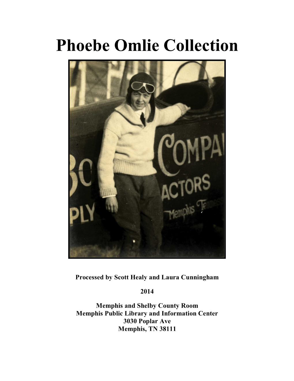 Phoebe Omlie Collection