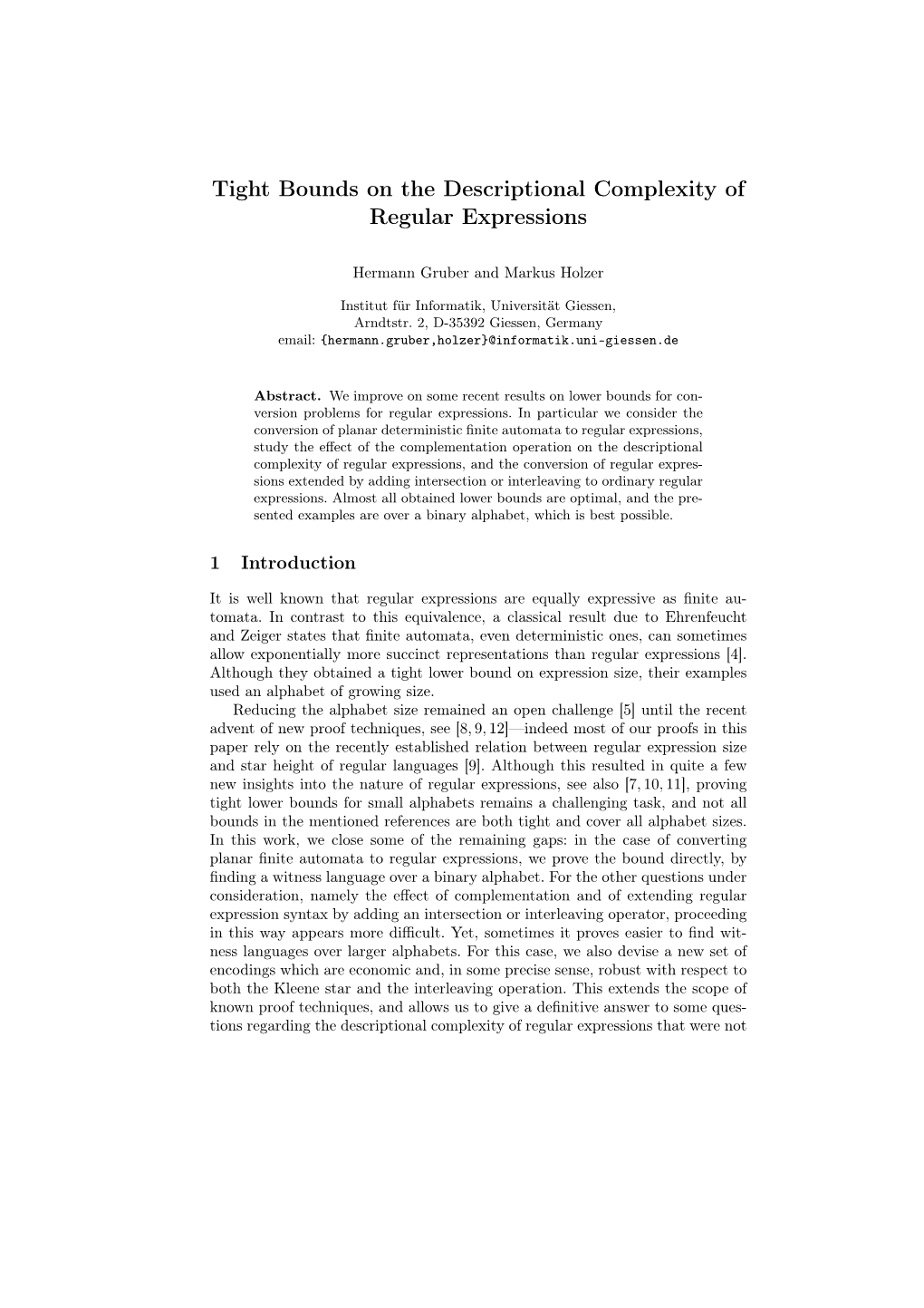 Tight Bounds on the Descriptional Complexity of Regular Expressions