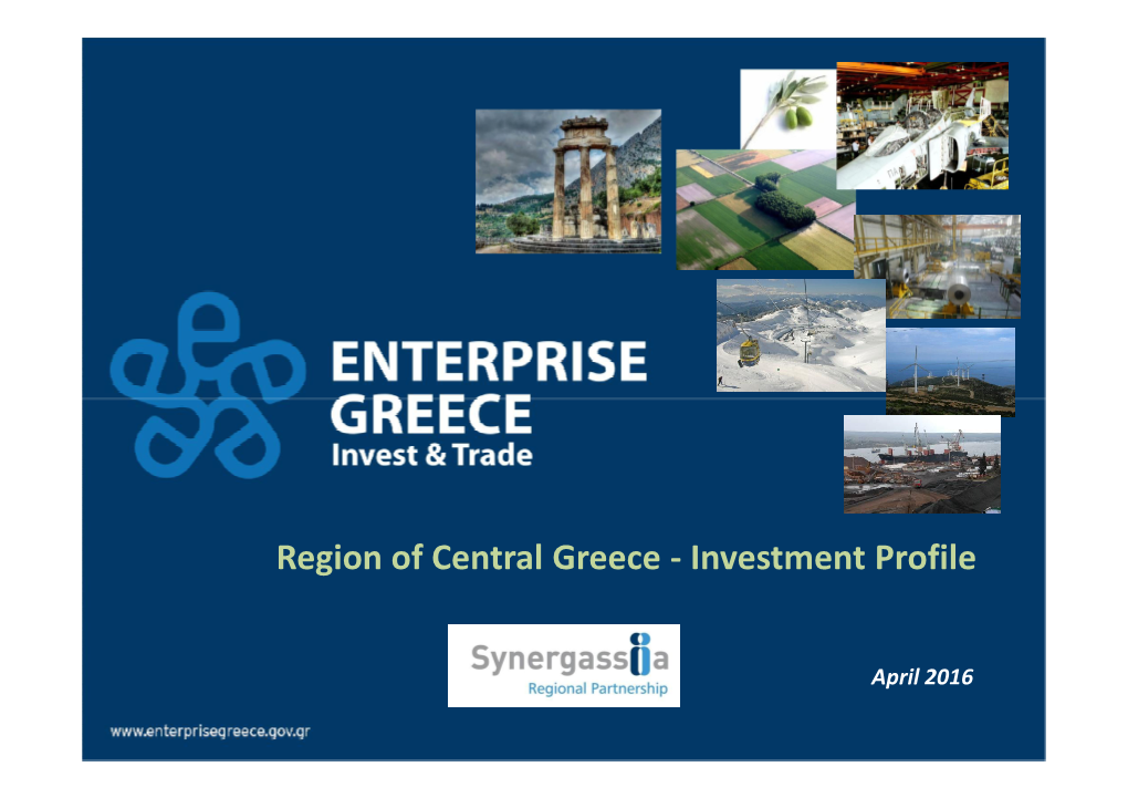 Region of Central Greece - Investment Profile