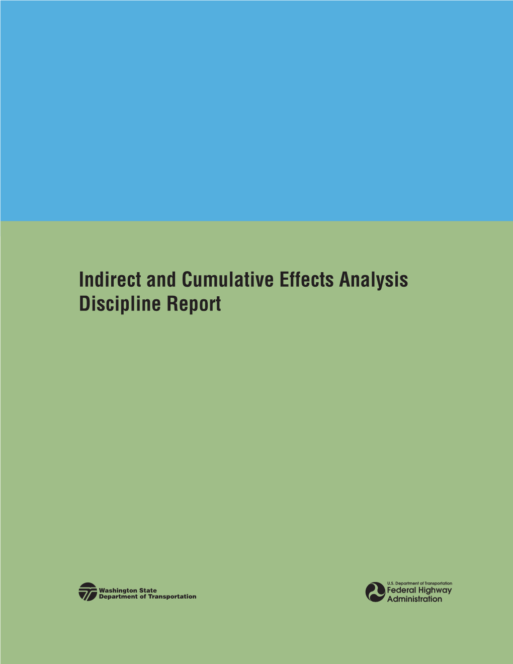 SR 520 Indirect and Cumulative Effects Analysis SDEIS Discipline