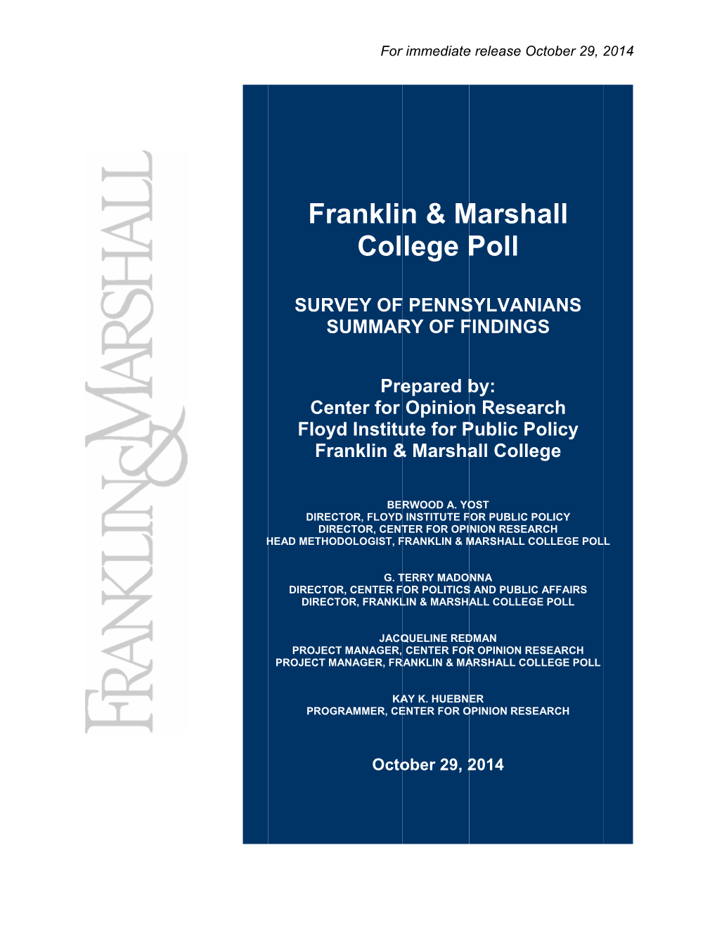 Fr Ranklin Col N & M Lege P Marsh Poll