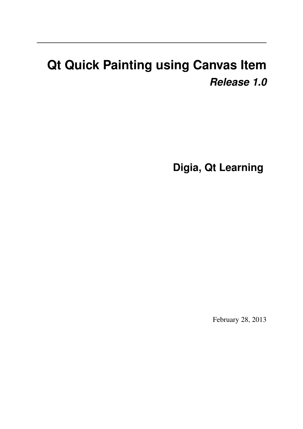 Qt Quick Painting Using Canvas Item Release 1.0
