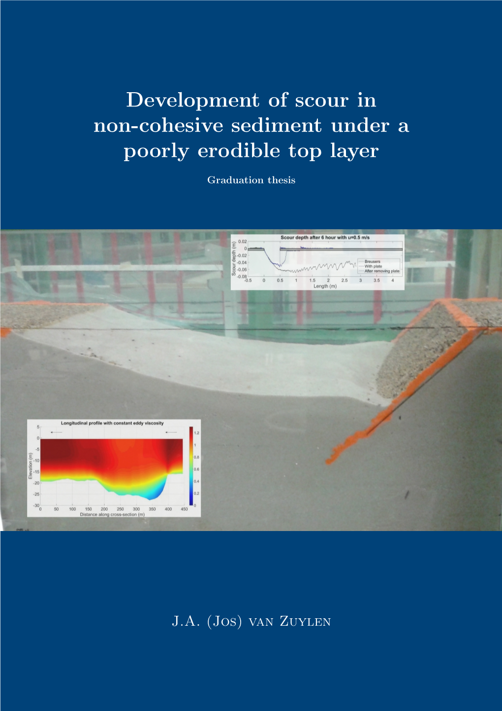 Development of Scour in Non-Cohesive Sediment Under a Poorly Erodible Top Layer